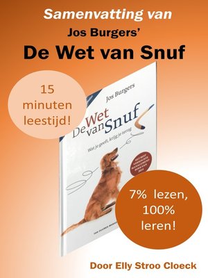 cover image of Samenvatting van Jos Burgers' De Wet van Snuf